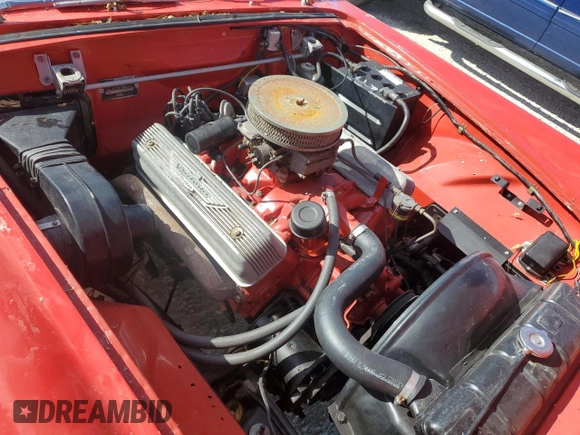 1955 Ford Thunderbird with VIN P5FH132340, listed as a Copart auction lot 77734424 with 96,568 mi miles and Salvage Title. Bid and sale history available at DreamBid. Image 11.
