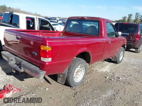 1999 Ford Ranger XL with VIN 1FTYR10C3XUA01607, listed as a IAAI auction lot 41844651 with 209,343 mi miles. Bid and sale history available at carsss.com. Image 4.