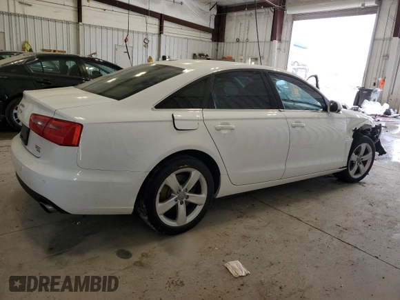 2012 Audi A6 Premium Plus with VIN WAUGGAFC5CN081826, listed as a Copart auction lot 57487055 with 143,292 mi miles and Non repairable. Bid and sale history available at DreamBid. Image 3.