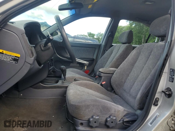2001 Hyundai Elantra GLS with VIN KMHDN45D01U241519, listed as a Copart auction lot 61551095 with 201,343 mi miles and Salvage title. Bid and sale history available at DreamBid. Image 7.