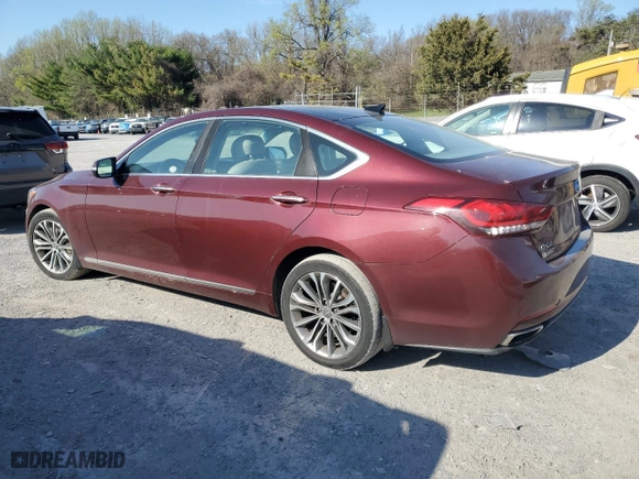 2015 Hyundai Genesis 3.8L with VIN KMHGN4JE5FU088008, listed as a Copart auction lot 52355645 with 148,021 mi miles and Salvage Title. Bid and sale history available at carsss.com. Image 2.