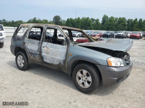 2004 Mazda Tribute LX with VIN 4F2YZ04174KM10199, listed as a Copart auction lot 65833594 with 0 mi miles and Non Repairable. Bid and sale history available at carsss.com. Image 4.