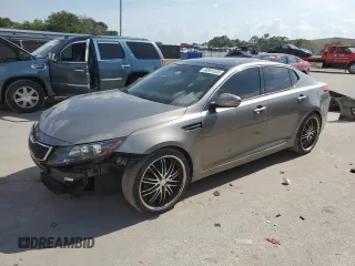 2013 Kia Optima SX with VIN 5XXGR4A68DG240867, listed as a Copart auction lot 60991535 with 118,781 mi miles and Salvage title. Bid and sale history available at DreamBid. Image 1.