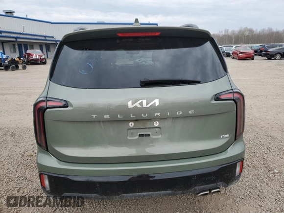2024 Kia Telluride EX X-Line с VIN 5XYP3DGC7RG454296, выставлен на аукционе Copart как лот 53647215 с пробегом 22 825 миль миль и Списание • Salvage title. История ставок и продаж доступна на DreamBid. Изображение 6.
