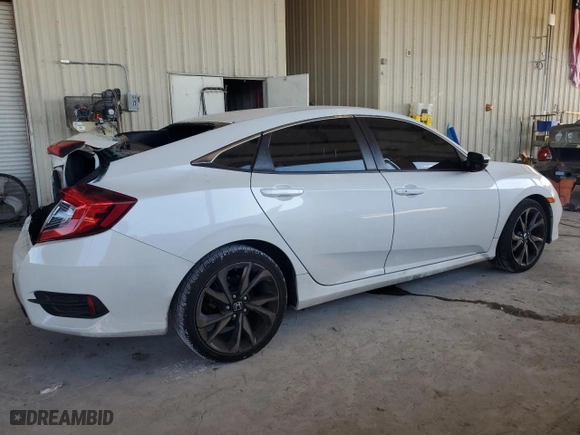 2019 Honda Civic Sedan Sport with VIN 2HGFC2F82KH556658, listed as a Copart auction lot 72320754 with 99,653 mi miles and Non Repairable. Bid and sale history available at carsss.com. Image 3.