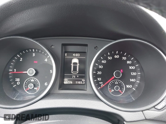 2012 Volkswagen Golf TDI with VIN WVWNM7AJ8CW139028, listed as a IAAI auction lot 42421116 with 60,776 mi miles and . Bid and sale history available at DreamBid. Image 7.
