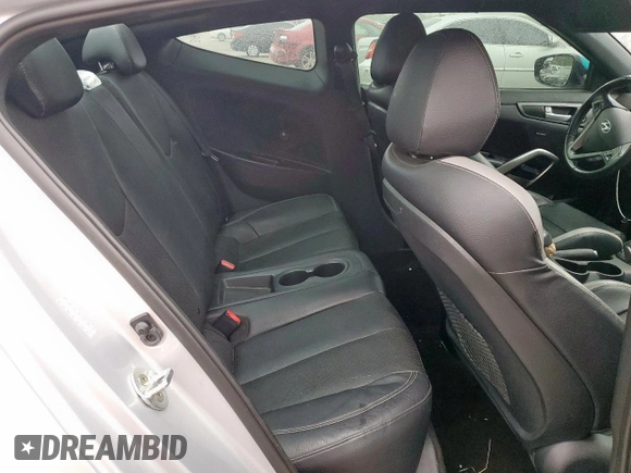2016 Hyundai Veloster Turbo with VIN KMHTC6AE1GU293410, listed as a Copart auction lot 54422555 with 61,133 mi miles and Salvage title. Bid and sale history available at DreamBid. Image 10.