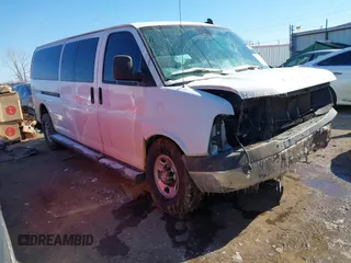 2019 Chevrolet Express Passenger LT with VIN 1GAZGPFG0K1282307, listed as a IAAI auction lot 41562519 with 175,934 mi miles and . Bid and sale history available at DreamBid. Image 1.