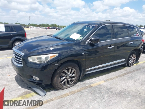 2015 Infiniti QX60 with VIN 5N1AL0MNXFC511350, listed as a IAAI auction lot 42117809 with 128,274 mi miles and . Bid and sale history available at DreamBid. Image 2.