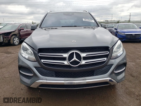 2017 Mercedes-Benz GLE 350 with VIN 4JGDA5HB7HA976621, listed as a Copart auction lot 58548855 with 55,591 mi miles and Salvage title. Bid and sale history available at DreamBid. Image 5.