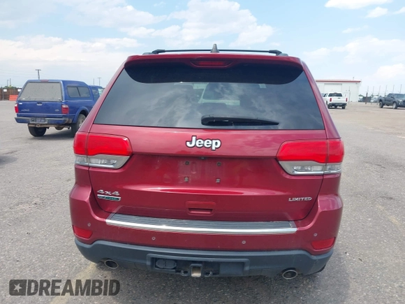 2014 Jeep Grand Cherokee Limited with VIN 1C4RJFBM3EC542576, listed as a IAAI auction lot 42734650 with 177,367 mi miles and . Bid and sale history available at DreamBid. Image 16.