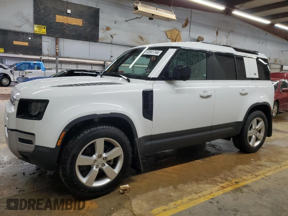 2024 Land Rover Defender S with VIN SALEJ7EX4R2283949, listed as a Copart auction lot 83841744 with 9,824 mi miles and Salvage title. Bid and sale history available at DreamBid. Image 1.