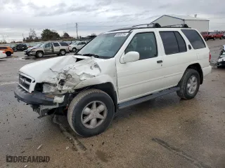 2001 Nissan Pathfinder LE with VIN JN8DR09XX1W566810, listed as a Copart auction lot 86605724 with 208036 miles and Salvage Title. Bid and sale history available at carsss.com. Image 1.