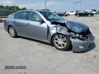 2013 Hyundai Genesis 3.8L with VIN KMHGC4DD4DU256047, listed as a Copart auction lot 54706445 with 122,891 mi miles and Salvage Title. Bid and sale history available at DreamBid. Image 4.