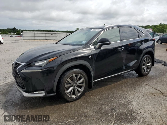 2016 Lexus NX 200t with VIN JTJYARBZ8G2023781, listed as a Copart auction lot 60699735 with 176,474 mi miles and Salvage title. Bid and sale history available at DreamBid. Image 1.