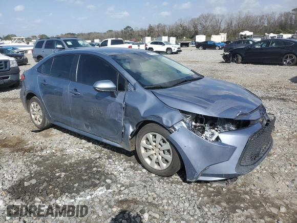 2022 Toyota Corolla LE with VIN JTDEPMAE1N3011243, listed as a Copart auction lot 47809625 with 42,584 mi miles and Salvage Title. Bid and sale history available at carsss.com. Image 4.
