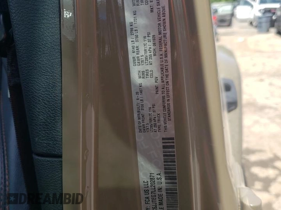 2020 Jeep Gladiator Mojave с VIN 1C6JJTEG7LL202871, выставлен на аукционе Copart как лот 57490545 с пробегом 101 747 миль миль и Списание • Salvage title. История ставок и продаж доступна на DreamBid. Изображение 13.