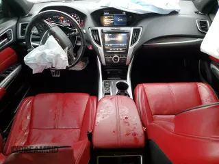 2019 Acura TLX w/A-Spec Pkg with VIN 19UUB3F64KA005399, listed as a Copart auction lot 55662635 with 52,434 mi miles and Salvage title. Bid and sale history available at DreamBid. Image 8.