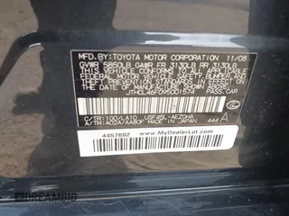 2009 Lexus LS 460 с VIN JTHCL46F095001574, выставлен на аукционе IAAI как лот 42115283 с пробегом 123 944 миль миль и . История ставок и продаж доступна на DreamBid. Изображение 9.