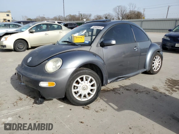 2004 Volkswagen New Beetle Coupe GLS with VIN 3VWCK31C74M418377, listed as a Copart auction lot 48405445 with 135,753 mi miles and Salvage Title. Bid and sale history available at carsss.com. Image 1.