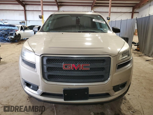 2013 GMC Acadia SLE z VIN 1GKKRNEDXDJ171754, wystawiony jako Copart lot #49297485 z przebiegiem 239 506 mil mil oraz Szkoda całkowita • Salvage title. Historia ofert i sprzedaży dostępna na DreamBid. Obrazek 5.