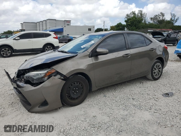 2019 Toyota Corolla L with VIN 2T1BURHE2KC180642, listed as a Copart auction lot 51488635 with 84,797 mi miles and Non Repairable. Bid and sale history available at DreamBid. Image 1.