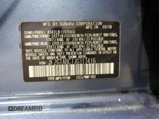2018 Subaru Crosstrek Premium z VIN JF2GTABC7JG317416, wystawiony jako Copart lot #56826225 z przebiegiem 158 121 mil mil oraz Szkoda całkowita • Salvage title. Historia ofert i sprzedaży dostępna na DreamBid. Obrazek 13.