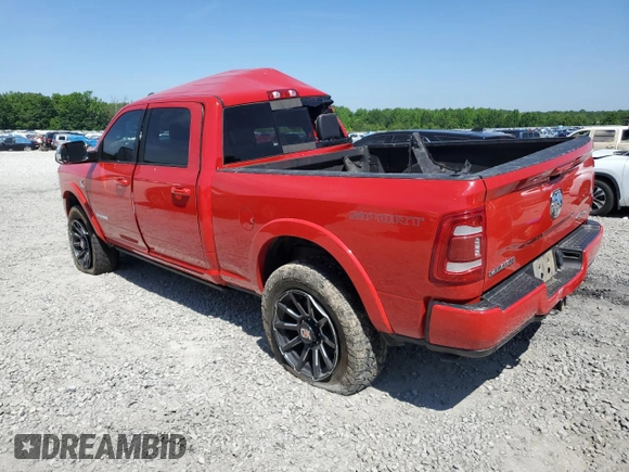 2022 Ram 2500 Laramie with VIN 3C6UR5FL5NG212540, listed as a Copart auction lot 57139885 with Not provided miles and Salvage title. Bid and sale history available at DreamBid. Image 2.