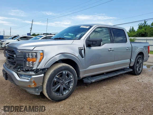 2023 Ford F-150 XL with VIN 1FTEW1C57PFC27842, listed as a Copart auction lot 59906015 with 43,495 mi miles and Salvage title. Bid and sale history available at DreamBid. Image 1.