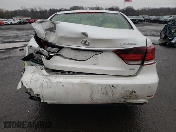 2016 Lexus LS 460 with VIN JTHCL5EF5G5026085, listed as a Copart auction lot 47098375 with 149,339 mi miles and Salvage title. Bid and sale history available at DreamBid. Image 6.