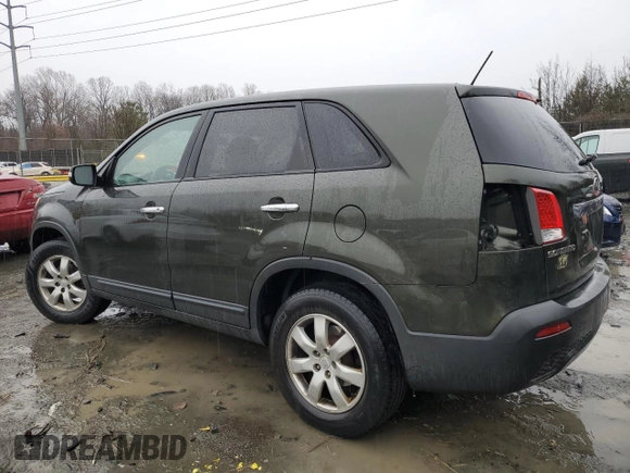 2011 Kia Sorento LX with VIN 5XYKT3A13BG112197, listed as a Copart auction lot 47756195 with 214,323 mi miles and Salvage Title. Bid and sale history available at carsss.com. Image 2.