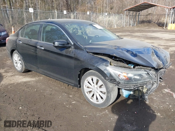 2014 Honda Accord EX-L with VIN 1HGCR2F81EA217717, listed as a IAAI auction lot 41660980 with 138,163 mi miles and . Bid and sale history available at carsss.com. Image 1.
