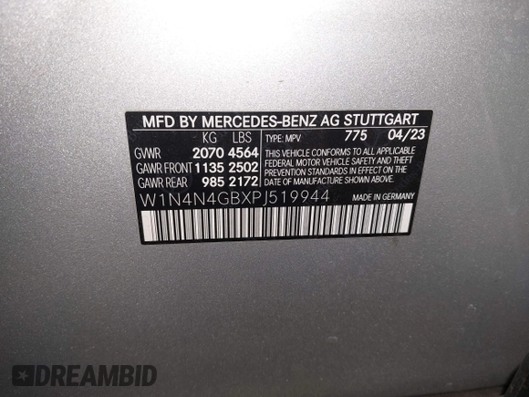 2023 Mercedes-Benz GLA 250 z VIN W1N4N4GBXPJ519944, wystawiony jako IAAI lot #42169329 z przebiegiem 17 962 mil mil oraz . Historia ofert i sprzedaży dostępna na DreamBid. Obrazek 9.