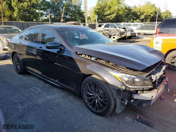 2018 Genesis G80 3.3T Sport with VIN KMHGN4JB8JU248512, listed as a Copart auction lot 69330014 with 43,992 mi miles and Salvage Title. Bid and sale history available at carsss.com. Image 4.