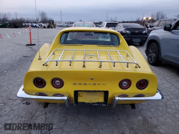 1972 Chevrolet Corvette with VIN 1Z37K2S521218, listed as a Copart auction lot 84444904 with 71,326 mi miles and Salvage title. Bid and sale history available at DreamBid. Image 6.