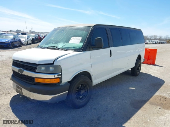 2014 Chevrolet Express Passenger LT with VIN 1GAZG1FG6E1181922, listed as a IAAI auction lot 41807855 with 42,907 mi miles. Bid and sale history available at carsss.com. Image 17.