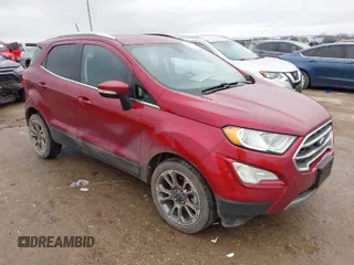 2018 Ford EcoSport Titanium z VIN MAJ3P1VE2JC165329, wystawiony jako IAAI lot #41542673 z przebiegiem 39 010 mil mil oraz . Historia ofert i sprzedaży dostępna na DreamBid. Obrazek 1.