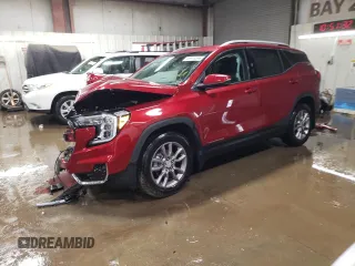 2024 GMC Terrain SLT z VIN 3GKALVEG1RL377701, wystawiony jako Copart lot #48513595 z przebiegiem 4 039 mil mil oraz Szkoda całkowita • Salvage title. Historia ofert i sprzedaży dostępna na DreamBid. Obrazek 1.