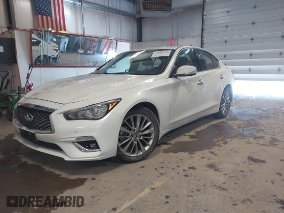 2021 Infiniti Q50 Luxe with VIN JN1EV7BR9MM752020, listed as a IAAI auction lot 41602470 with 61,392 mi miles and . Bid and sale history available at DreamBid. Image 17.