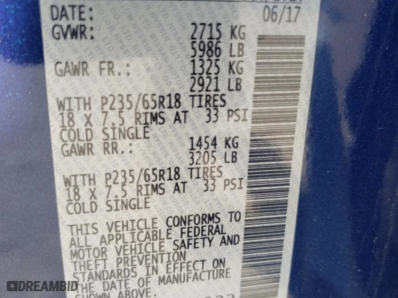 2017 Nissan Pathfinder SV with VIN 5N1DR2MN7HC901932, listed as a Copart auction lot 48744555 with 87,055 mi miles and Clean Title. Bid and sale history available at carsss.com. Image 13.