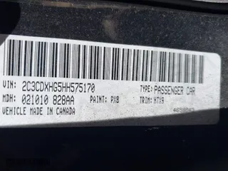 2017 Dodge Charger SXT with VIN 2C3CDXHG5HH575170, listed as a IAAI auction lot 41857029 with NaN miles. Bid and sale history available at carsss.com. Image 9.