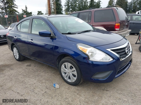 2019 Nissan Versa Sedan SV with VIN 3N1CN7AP9KL881454, listed as a IAAI auction lot 41911729 with 47,903 mi miles. Bid and sale history available at carsss.com. Image 1.