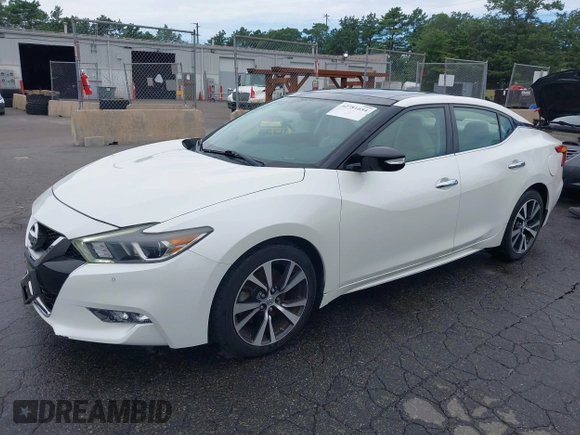 2016 Nissan Maxima Platinum with VIN 1N4AA6AP9GC403960, listed as a IAAI auction lot 42781654 with 19,699 mi miles and . Bid and sale history available at DreamBid. Image 2.