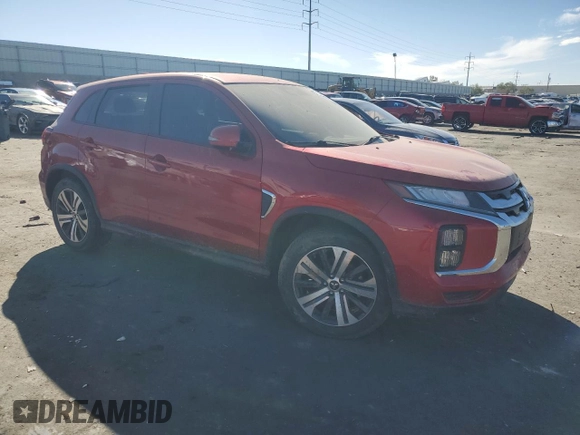 2021 Mitsubishi Outlander Sport SE with VIN JA4APVAU0MU023317, listed as a Copart auction lot 77615924 with 0 mi miles and Salvage Title. Bid and sale history available at carsss.com. Image 4.
