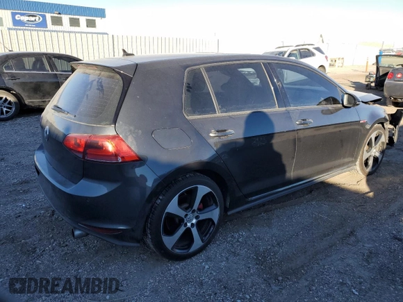 2015 Volkswagen Golf GTI SE with VIN 3VW5T7AU4FM053424, listed as a Copart auction lot 83553404 with 107,854 mi miles and Salvage Title. Bid and sale history available at carsss.com. Image 3.