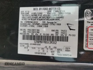 2011 Ford Mustang GT with VIN 1ZVBP8FF9B5139352, listed as a Copart auction lot 88657135 with 147,663 mi miles and Salvage Title. Bid and sale history available at DreamBid. Image 12.