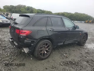 2021 Mercedes-Benz GLC with VIN W1N0G6EB6MF990348, listed as a Copart auction lot 73363074 with 32,084 mi miles and Salvage Title. Bid and sale history available at carsss.com. Image 3.