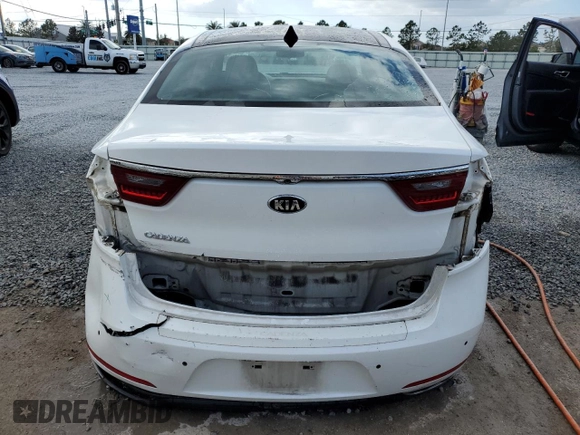 2017 Kia Cadenza Premium with VIN KNALC4J13H5091215, listed as a Copart auction lot 80734974 with 67,266 mi miles and Salvage Title. Bid and sale history available at carsss.com. Image 6.