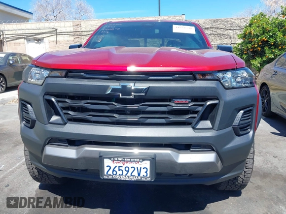 2023 Chevrolet Colorado 4WD Trail Boss with VIN 1GCPTEEK7P1185939, listed as a IAAI auction lot 41884598 with 3,476 mi miles. Bid and sale history available at carsss.com. Image 13.