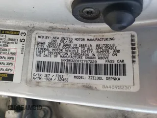 2007 Toyota Corolla CE z VIN 1NXBR32E87Z767229, wystawiony jako Copart lot #65415625 z przebiegiem Nie podano mil oraz Szkoda całkowita • Salvage title. Historia ofert i sprzedaży dostępna na DreamBid. Obrazek 12.